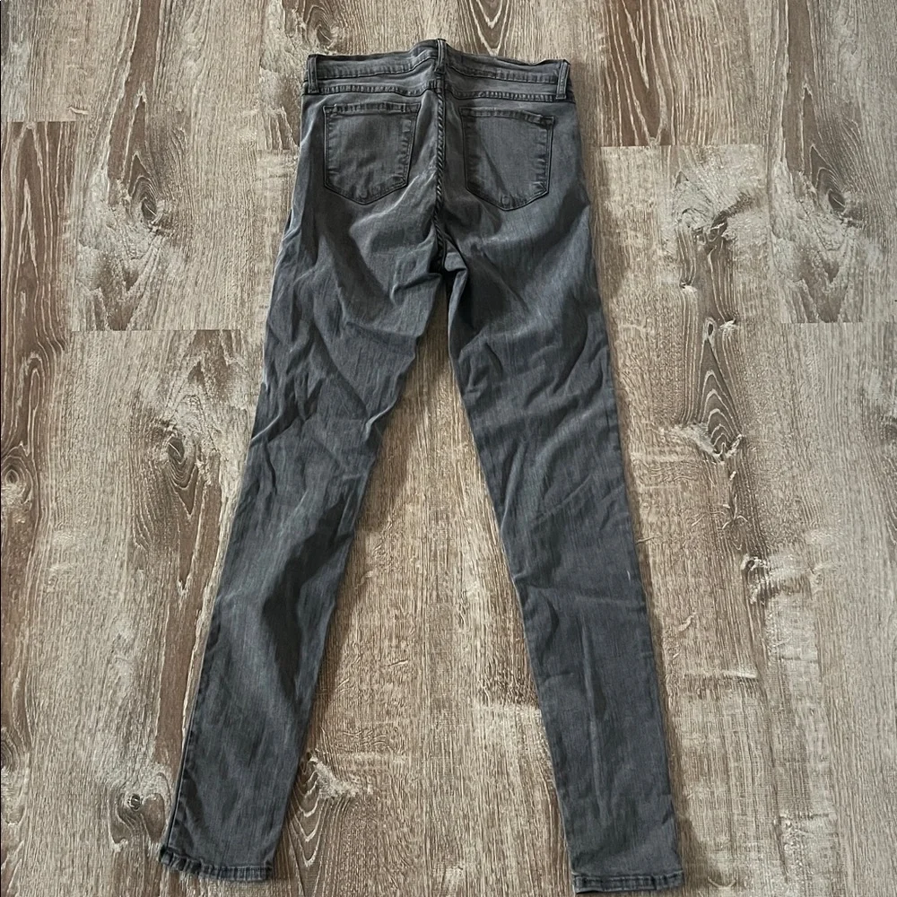 Flying Monkey Gray Faded Mid Rise Skinny Denim Size 30